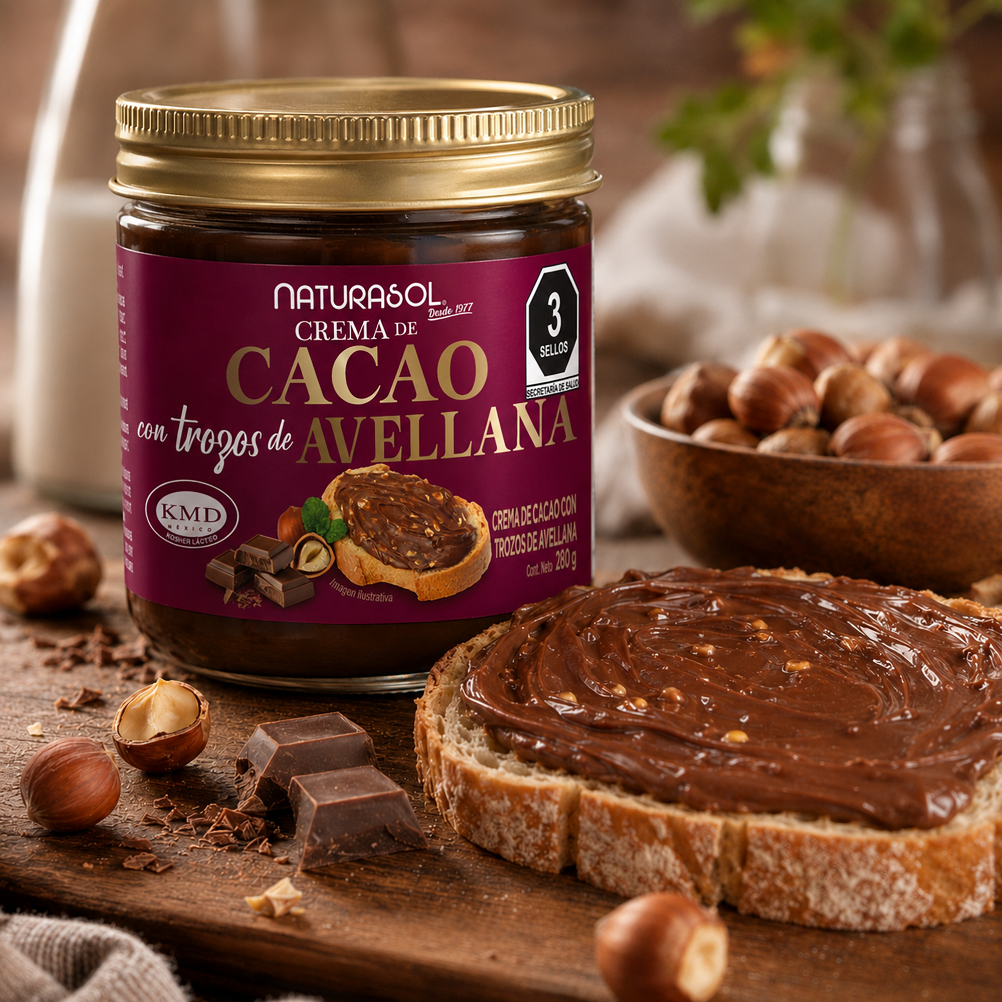Crema de Cacao y Avellana